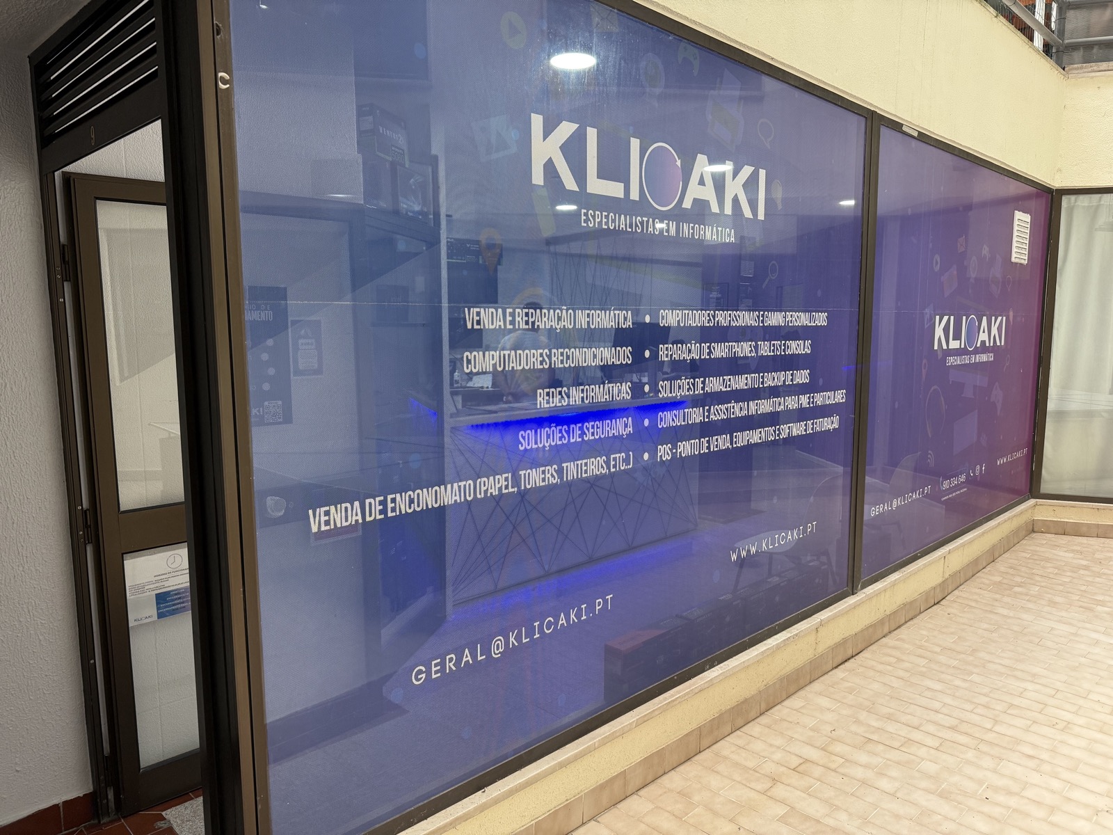 Fachada da loja Klicaki